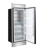 Forno Maderno 28-Inch Built-In Convertible Refrigerator With Antique Brass Handle, 13.6 cu.ft. Right Swing with Decorative Grill - 32-Inch Wide