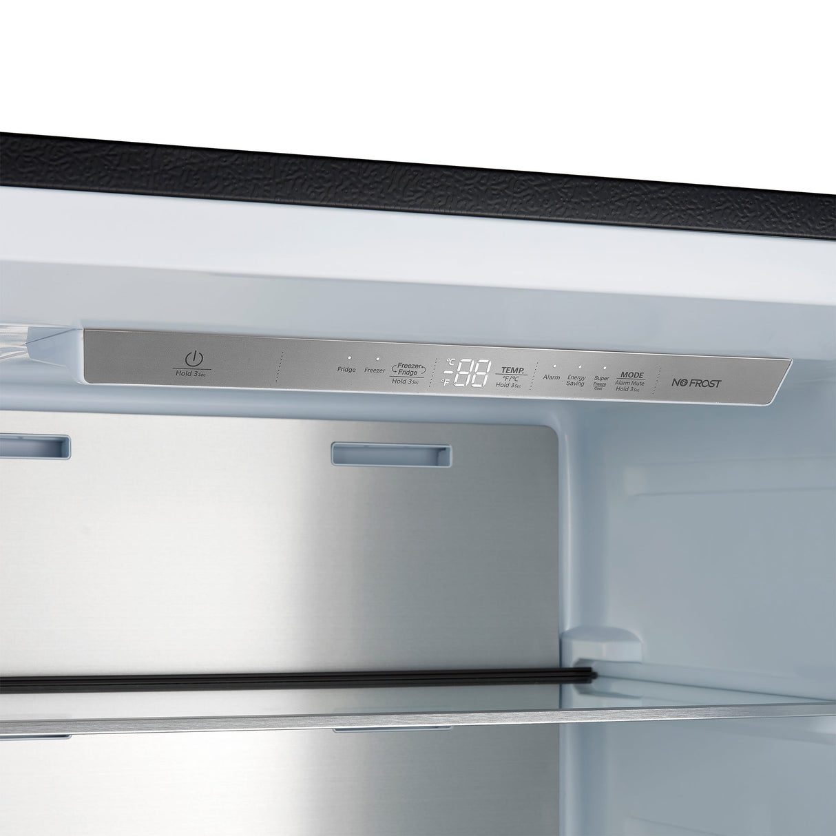 Forno Maderno 28" Built-In Convertible Refrigerator – 13.6 cu.ft, Antique Brass Handle & Decorative Trim