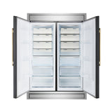 Forno Maderno 2-28-Inch Wide Convertible Refrigerator/Freezer with Decorative Trim