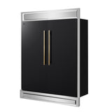 Forno Maderno 2-28-Inch Wide Convertible Refrigerator/Freezer with Decorative Trim
