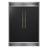 Forno Maderno 2-28-Inch Wide Convertible Refrigerator/Freezer Decorative Trim Grill, 27.2 cu.ft, 84-Inch High