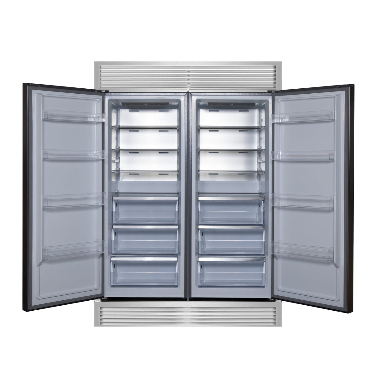 Forno Maderno 2-28-Inch Wide Convertible Refrigerator/Freezer, Decorative Trim, 27.2 cu.ft, 84-Inch High