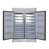 Forno Maderno 2-28-Inch Wide Convertible Refrigerator/Freezer, Decorative Trim, 27.2 cu.ft, 84-Inch High