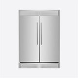 Forno Maderno 2-28-Inch Wide Convertible Refrigerator/Freezer, Decorative Trim, 27.2 cu.ft, 84-Inch High