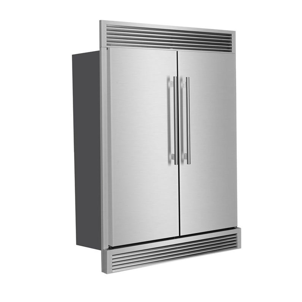 Forno Maderno 2-28-Inch Wide Convertible Refrigerator/Freezer, Decorative Trim, 27.2 cu.ft, 84-Inch High