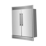 Forno Maderno 2-28-Inch Wide Convertible Refrigerator/Freezer, Decorative Trim, 27.2 cu.ft, 84-Inch High
