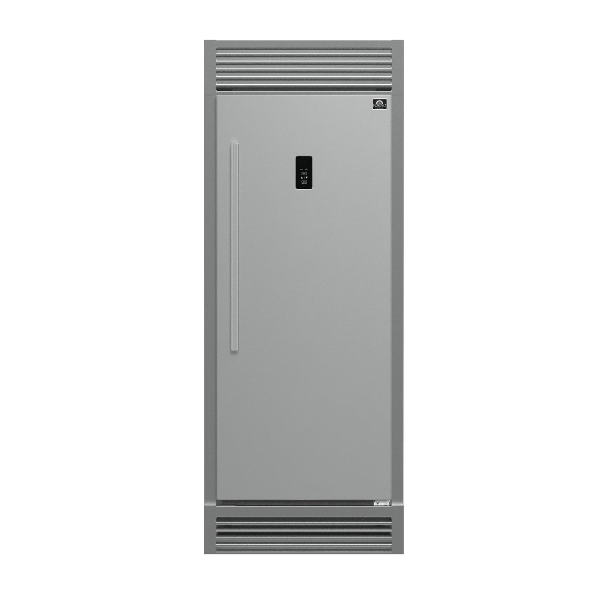 Forno Fortezza 32 Inch Right-Swing Convertible Refrigerator/Freezer with Trim Grill, Stainless Steel