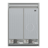 Forno Fortezza 60" Convertible Refrigerator/Freezer – Stainless Steel, Total No Frost & Automatic Ice Maker
