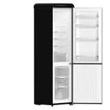 Forno Storico 22-Inch Retro bottom freezer Fridge, 9 cu.ft, Copper-Tone Handle