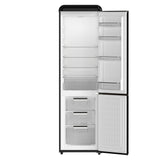 Forno Storico 22-Inch Retro bottom freezer Fridge, 9 cu.ft, Copper-Tone Handle