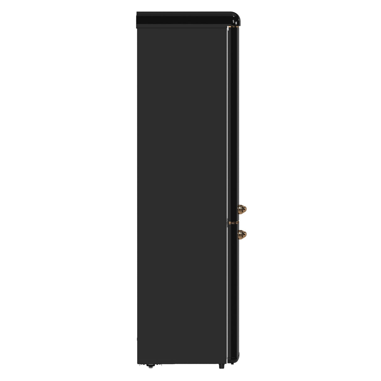 Forno Storico 22-Inch Retro bottom freezer Fridge, 9 cu.ft, Copper-Tone Handle