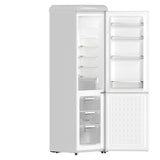 Forno Storico 22-Inch Retro bottom freezer Fridge, 9 cu.ft, Copper-Tone Handle
