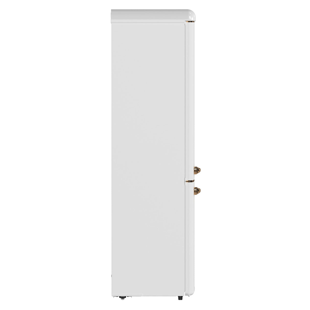 Forno Storico 22-Inch Retro bottom freezer Fridge, 9 cu.ft, Copper-Tone Handle