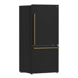 Forno Milano Espresso 31-Inch Bottom Freezer Refrigerator, 17.2 cu.ft Capacity