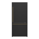 Forno Milano Espresso 31-Inch Bottom Freezer Refrigerator, 17.2 cu.ft Capacity