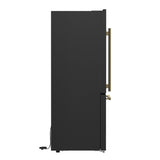 Forno Milano Espresso 31-Inch Bottom Freezer Refrigerator, 17.2 cu.ft Capacity