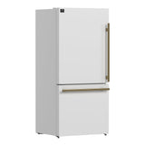 Forno Milano 2-Piece 62-Inch Freestanding Dual Bottom Freezer Refrigerator, 34.4 cu.ft, Touch Control, Ice Maker