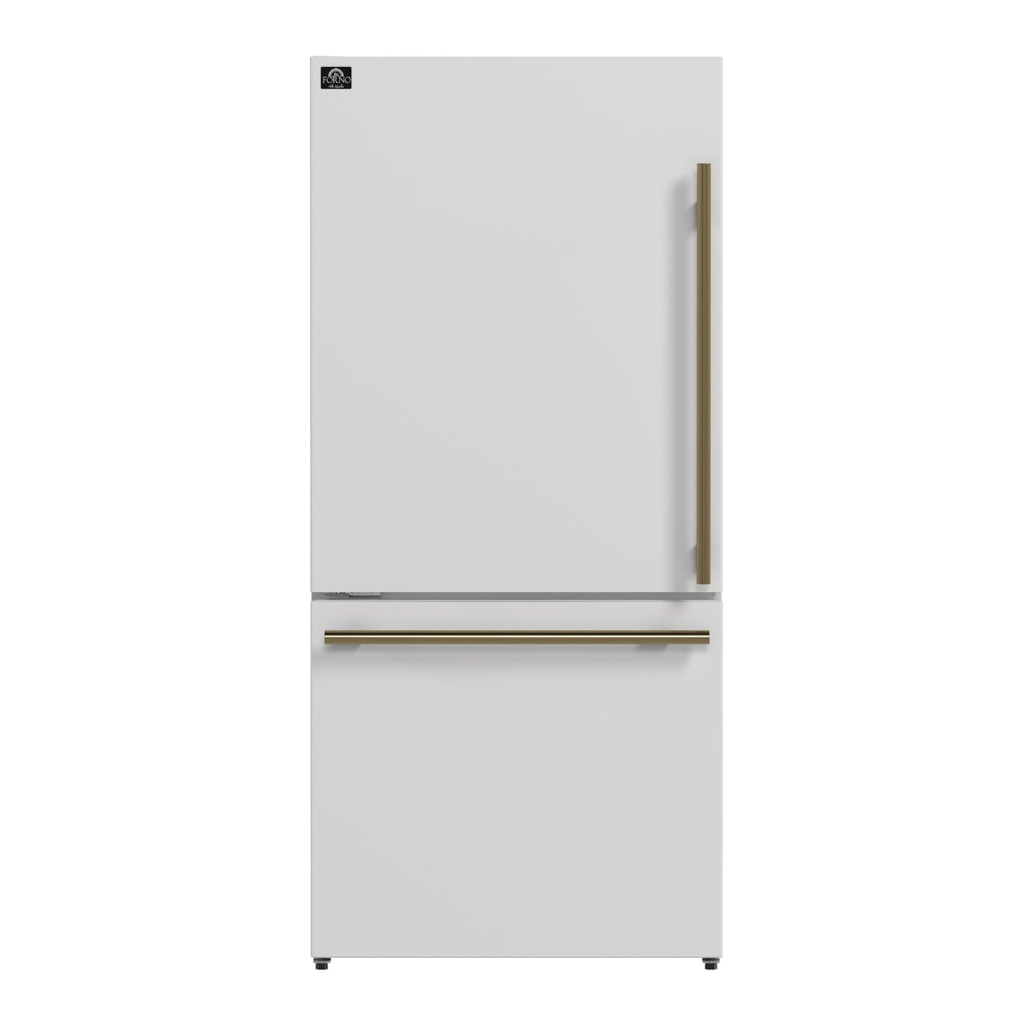 Forno Milano Espresso 31-Inch Bottom Freezer Refrigerator, 17.2 Cu. Ft., Energy-Efficient, No Frost, Built-In Ice Maker