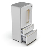 Forno Luigi 33-Inch French Door Refrigerator, 18 cu.ft, Antique Brass Handles, ENERGY STAR Certified