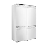 Forno Rivestito 42 Inch Panel Ready Double Bottom Freezer, Ice Maker, Total No Frost