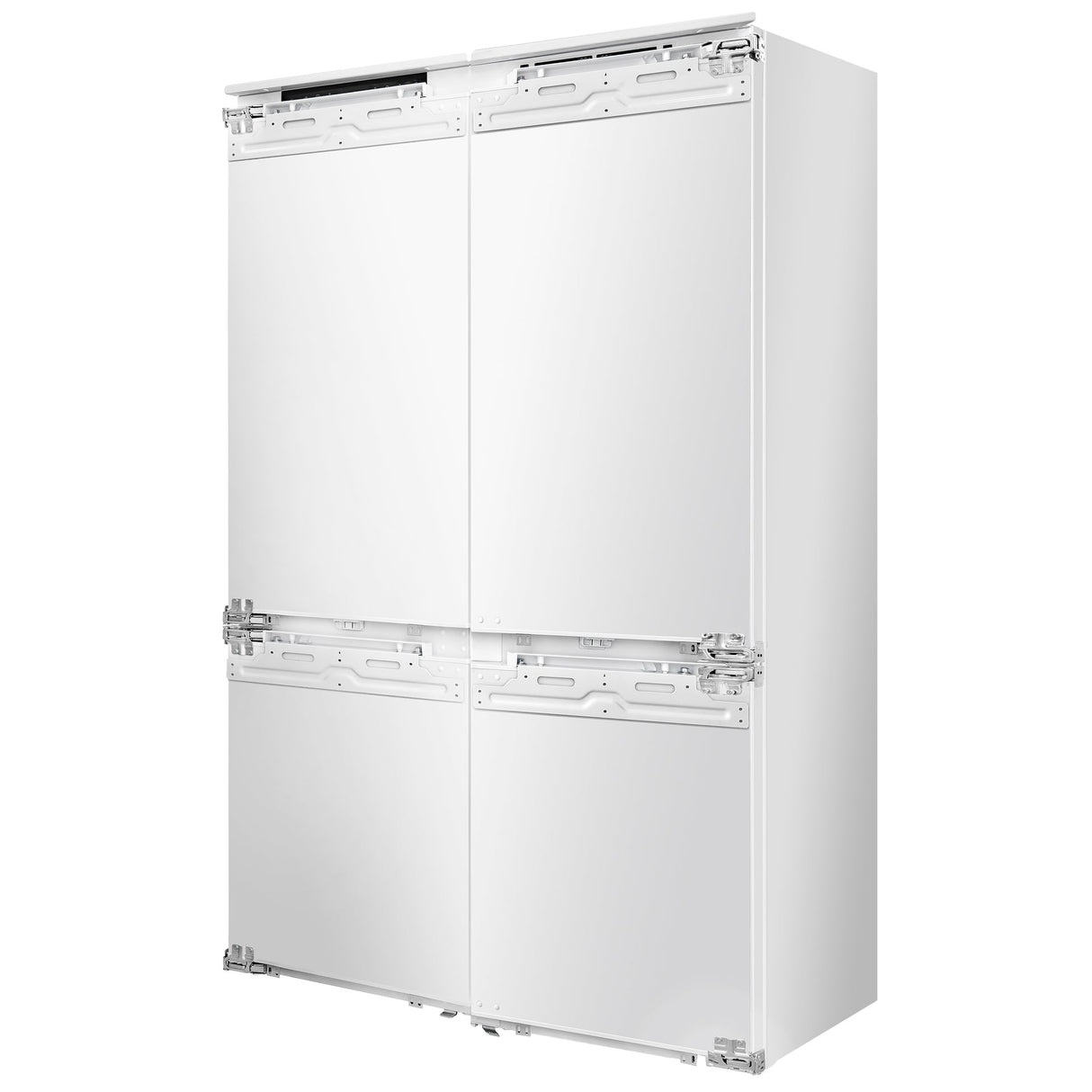 Forno Rivestito 42 Inch Panel Ready Double Bottom Freezer, Ice Maker, Total No Frost