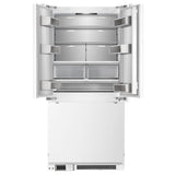 Forno Rivestito 36 Inch Refrigerator with French Door, Energy Star, Fast Freeze