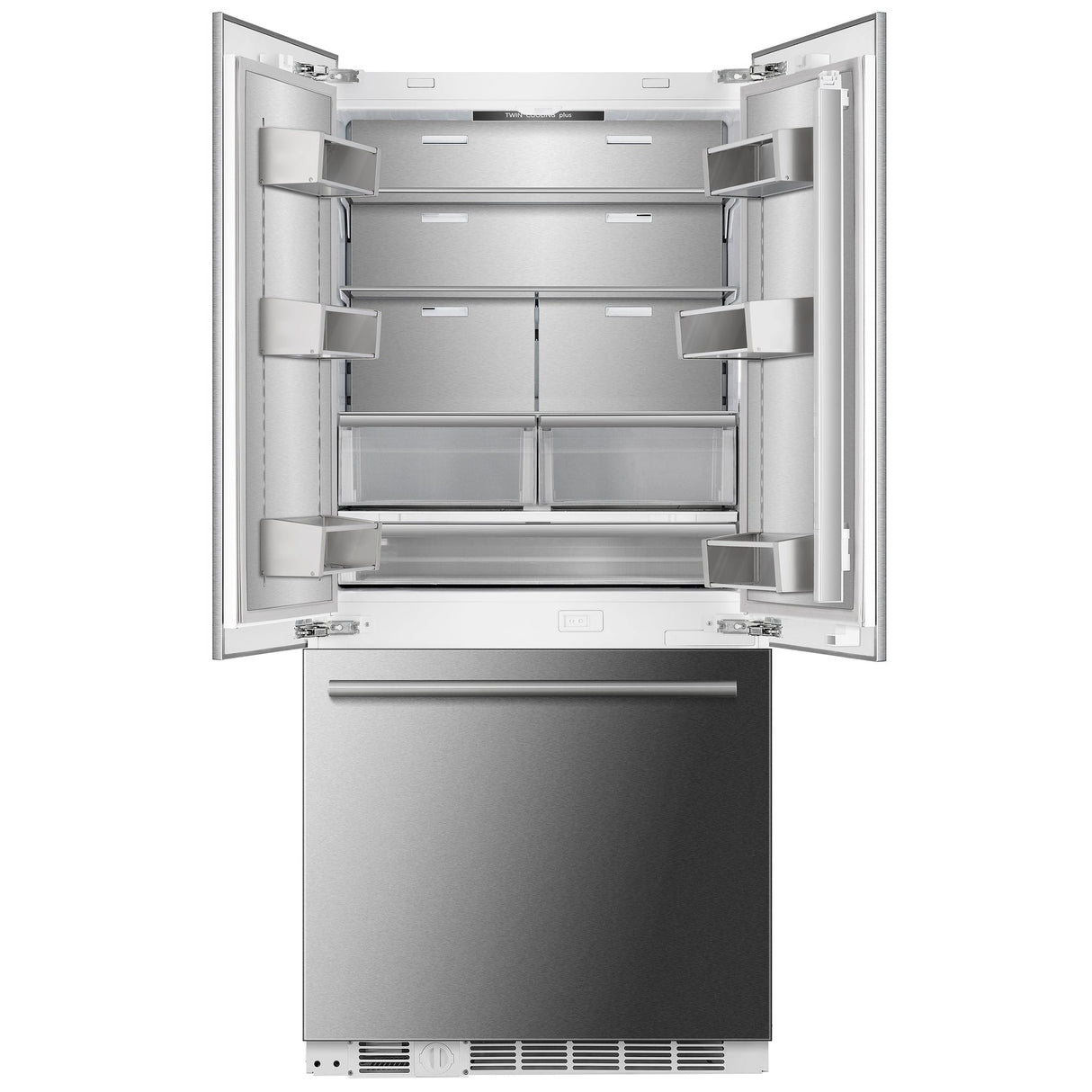 Forno Rivestito 36 Inch Refrigerator with French Door, Energy Star, Fast Freeze