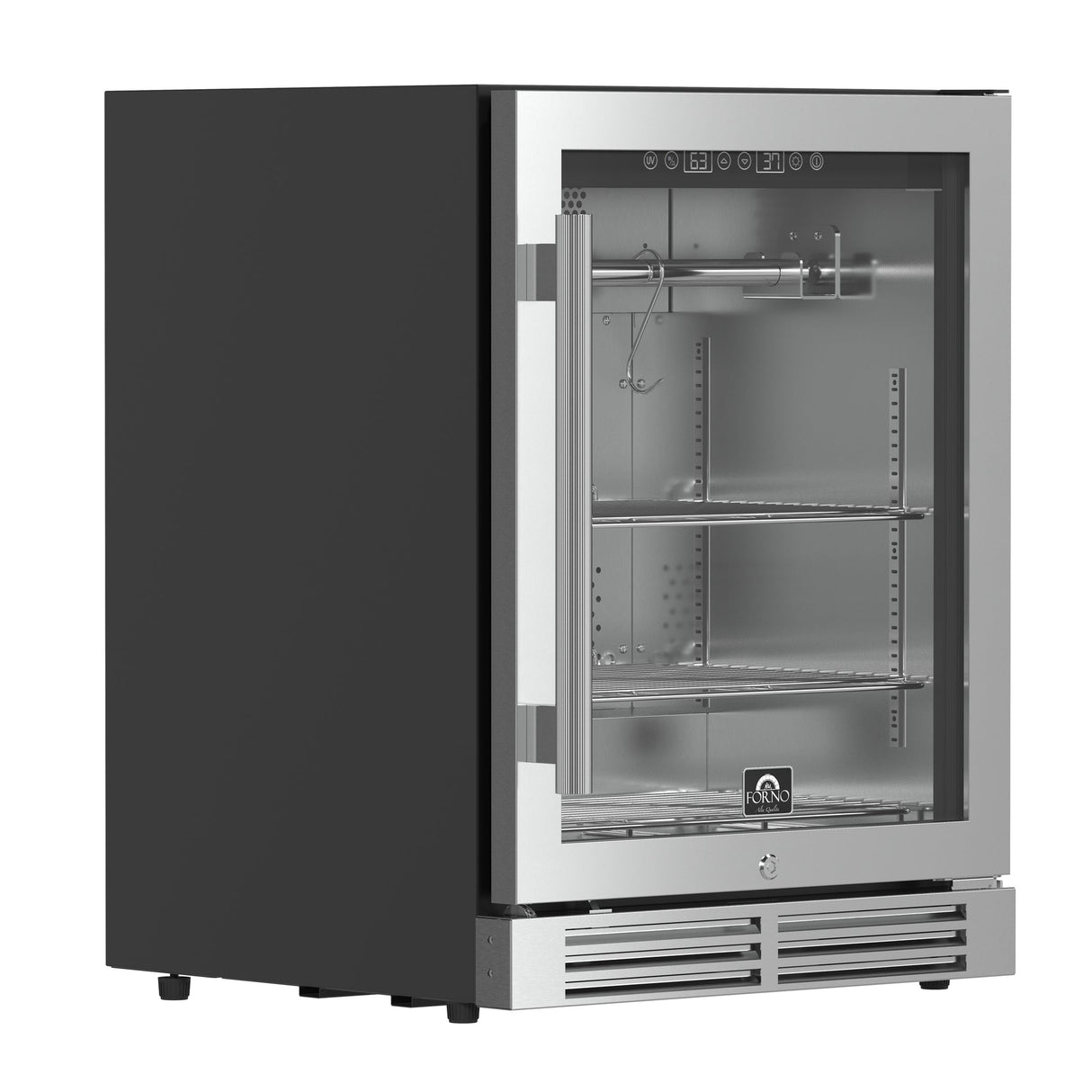 Forno Asciutto 24" Dry Aging Cabinet – 4.41 cu.ft, LED Lighting & Adjustable Shelves
