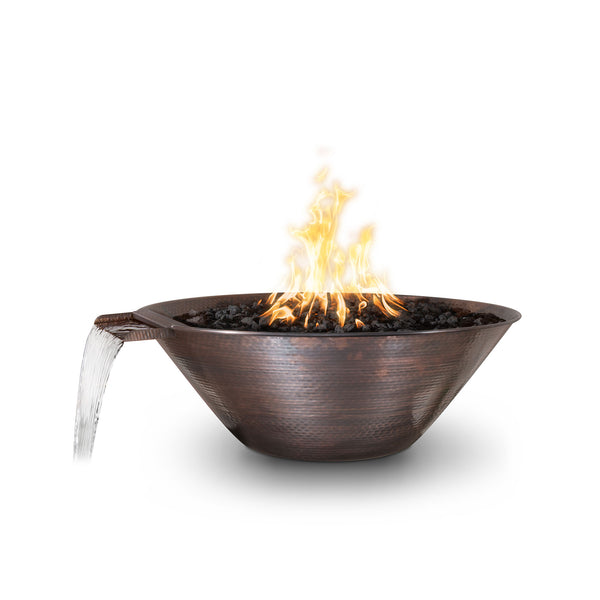 The Outdoor Plus Remi Hammered Patina Copper – Fire & Water Bowl