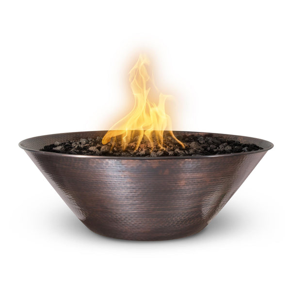 The Outdoor Plus Remi Fire Bowl – Hammered Patina Copper