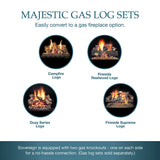 Majestic 36" Sovereign Wood Burning Fireplace