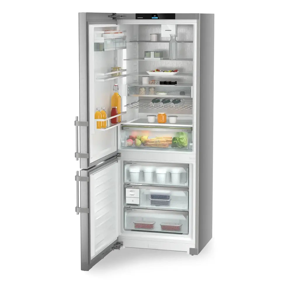 Liebherr SC7751 30 inch Freestanding / Semi Built-in Bottom Freezer Refrigerator with 16.9 cu. ft. Capacity, Duo Cooling, EasyFresh, NoFrost, and Energy Star, in Stainless Steel