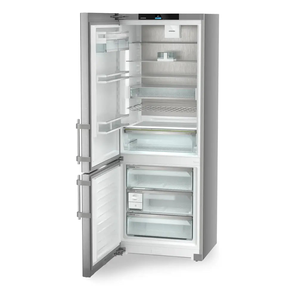 Liebherr SC7751 30 inch Freestanding / Semi Built-in Bottom Freezer Refrigerator with 16.9 cu. ft. Capacity, Duo Cooling, EasyFresh, NoFrost, and Energy Star, in Stainless Steel