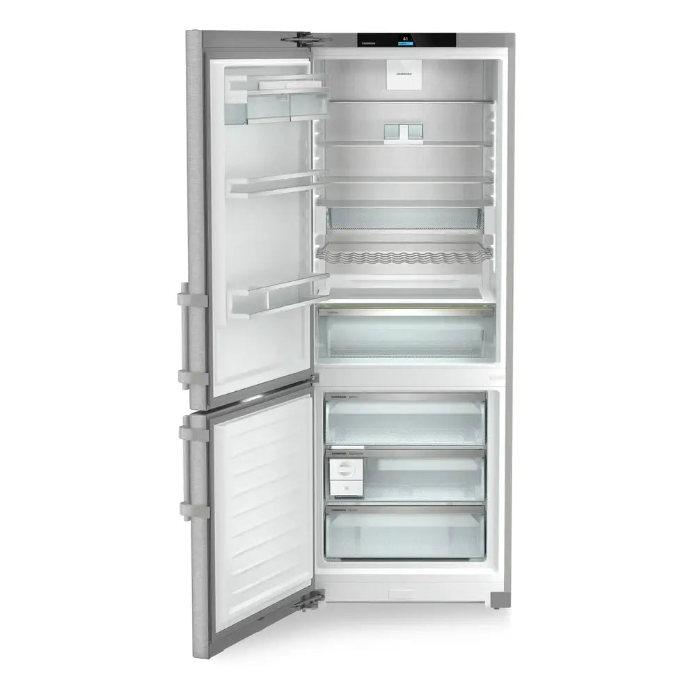 Liebherr SC7751 30 inch Freestanding / Semi Built-in Bottom Freezer Refrigerator with 16.9 cu. ft. Capacity, Duo Cooling, EasyFresh, NoFrost, and Energy Star, in Stainless Steel