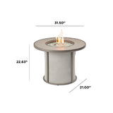The Outdoor Greatroom Stonefire 31" Round Gas Fire Pit Table - SF-32-K