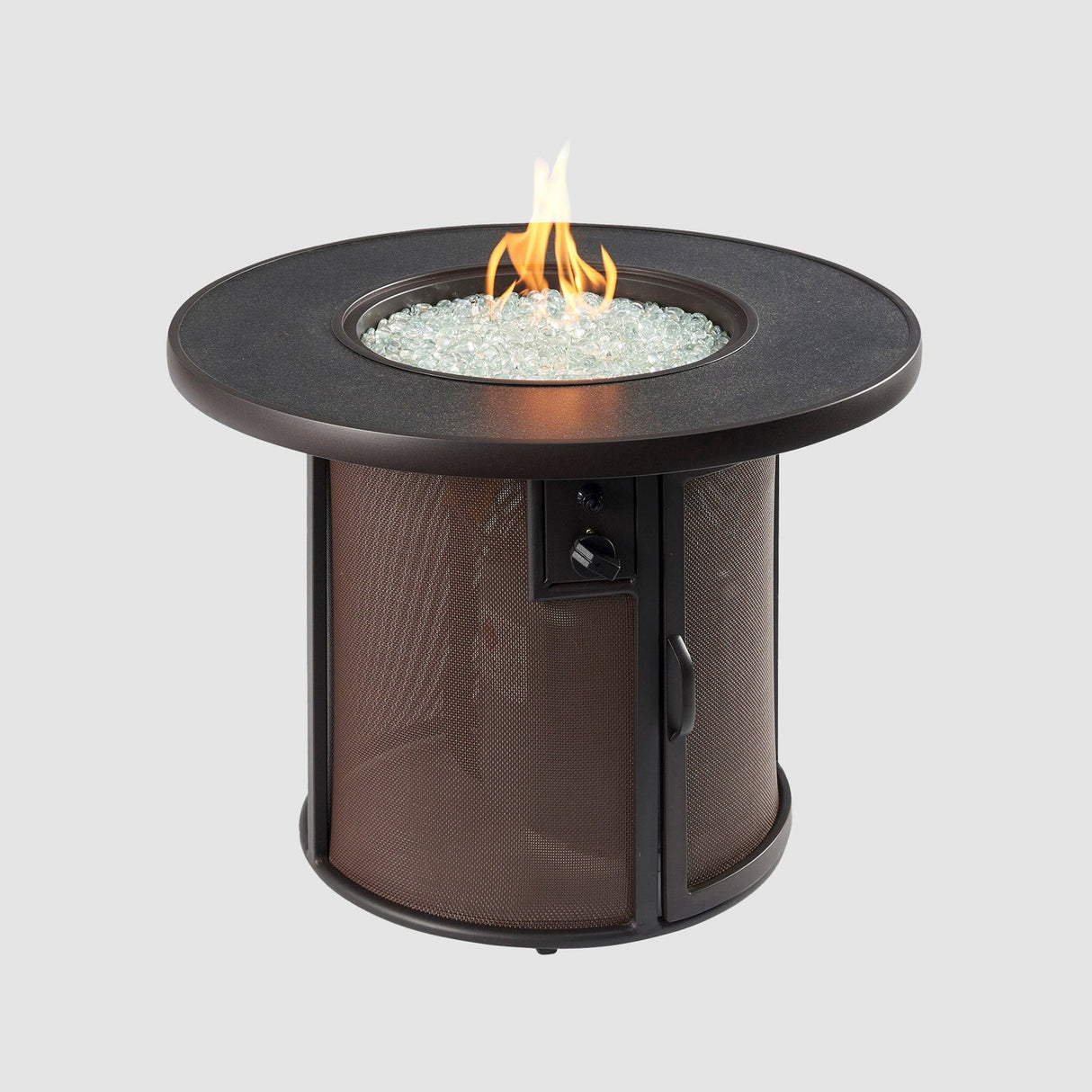 The Outdoor Greatroom Stonefire 31" Round Gas Fire Pit Table - SF-32-K