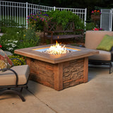 The Outdoor Greatroom Sierra 43"  Square Gas Fire Pit Table - SIERRA-2424-M-K