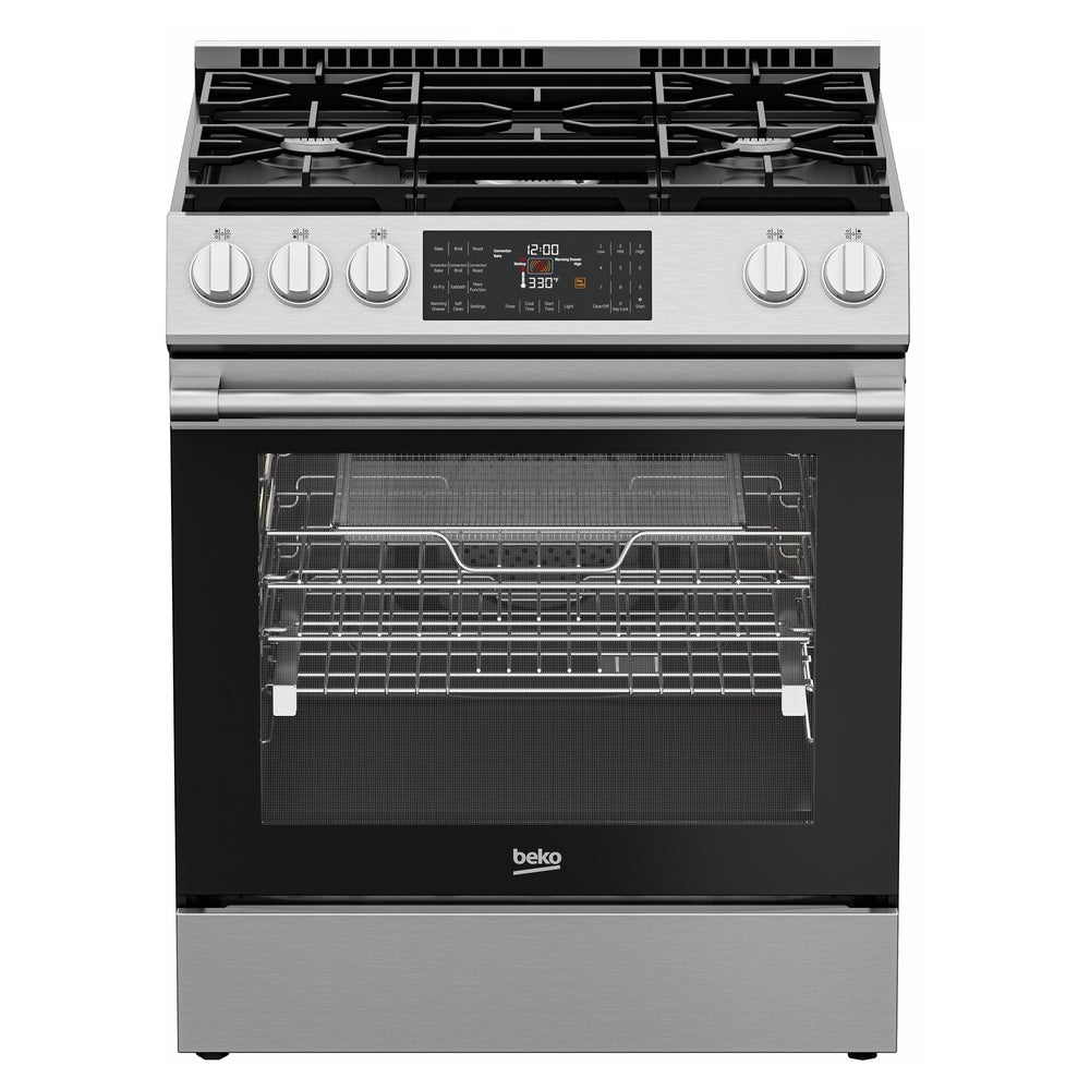 Beko 30 inch Slide-In Range in Stainless Steel