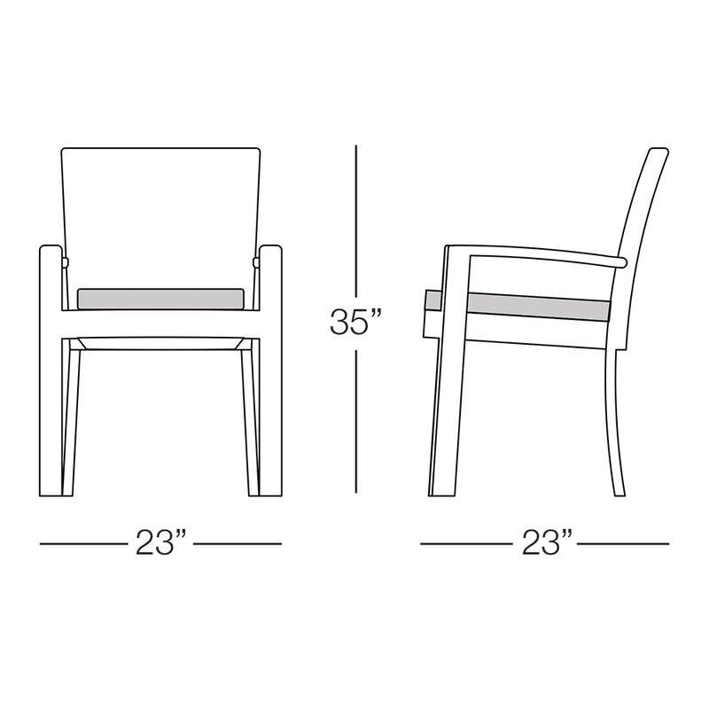 Kannoa Senna Dining Chair with Arms