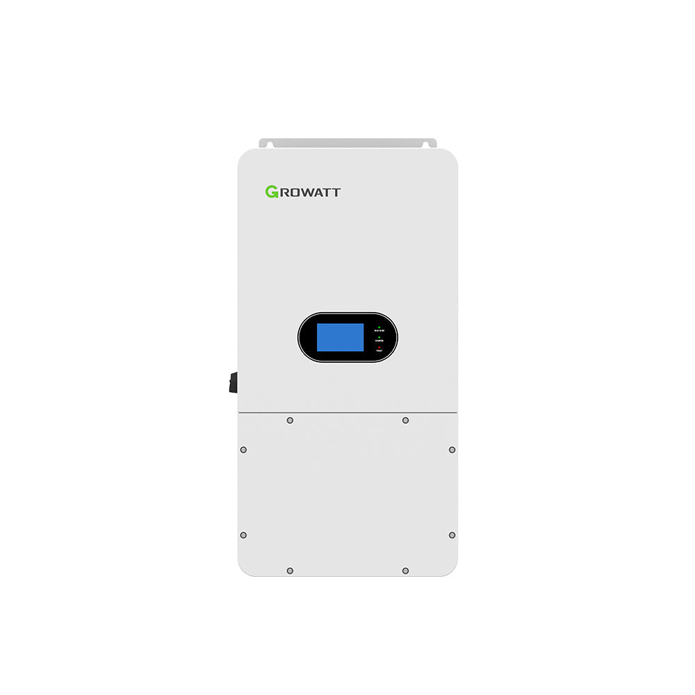 Growatt SPH 10.0kW 48V Hybrid Inverter | SPH 10000TL-HU-US ( B) | 15kW PV Input | 10kW Output | 120V/240V Split-Phase | Breaker Built-in | Compatible with Multi Batteries | 10-Year Warranty