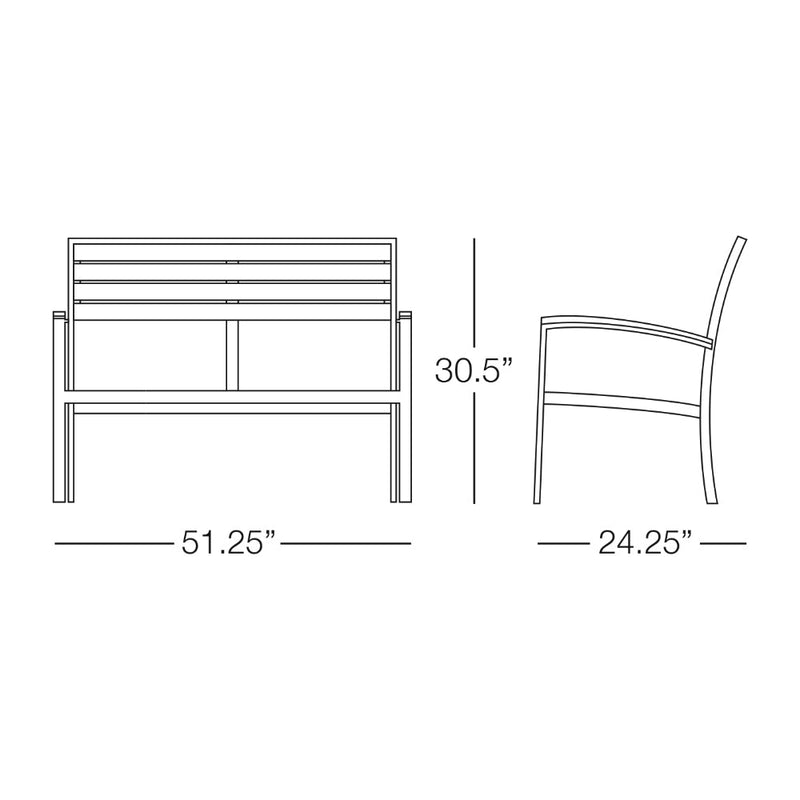 Kannoa Saint Barts Loveseat