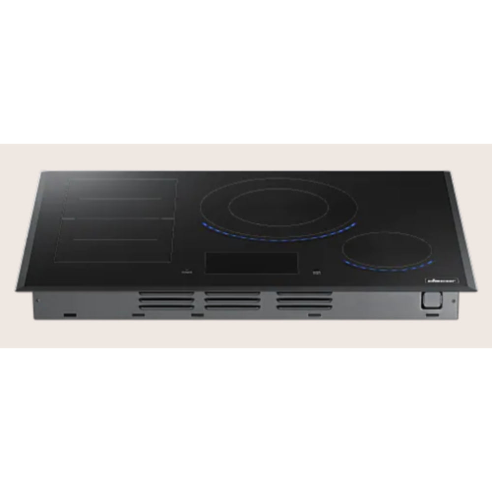 Dacor 36-Inch Contemporary Induction Cooktop, LCD, Frameless, Black Glass - DTI36M977BB