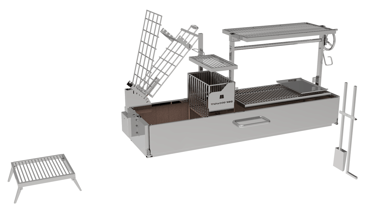 Tagwood BBQ Argentine Santa Maria Wood Fire & Charcoal Gaucho Grill | BBQ08SS -