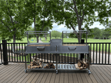 Tagwood BBQ Double Argentine Santa Maria Wood Fire & Charcoal Gaucho Grill | BBQ04SS - PRE-ORDER