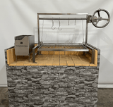 Tagwood BBQ Insert Style Argentine Santa Maria Wood Fire & Charcoal Gaucho Grill without firebricks | BBQ09SS -