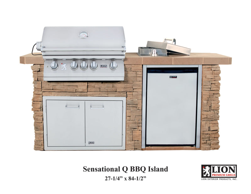 Lion Premium Grills Sensational Q BBQ Island