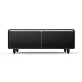 Forno Evoluto Tavolo 51" Smart Coffee Table with Wood-Accent Sides – Dual Cooling Drawers, Wireless Charging & Bluetooth Speaker