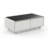 Forno Evoluto Tavolo 51" Smart Coffee Table – Dual Refrigerator Drawers, Bluetooth 5.0 Audio, Wireless Charging & RGB Ambient Light