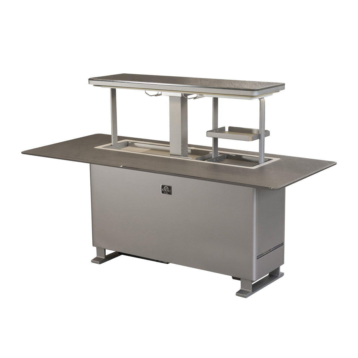 Frono Elevato Smart Bar Table, 5.3 cu.ft fridge and freezer with Bluetooth control