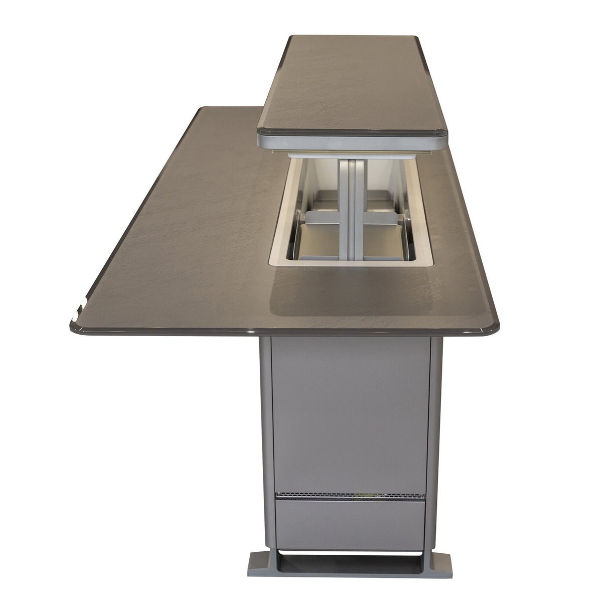 Frono Elevato Smart Bar Table, 5.3 cu.ft fridge and freezer with Bluetooth control